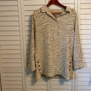 Chicos size3 xl tan and beige tunic.